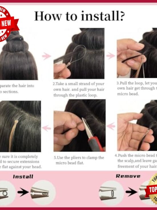 24 Inch Human Hair Microlink Extensions 50g Pack Long Micro Loop main image 6